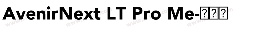 AvenirNext LT Pro Me字体转换